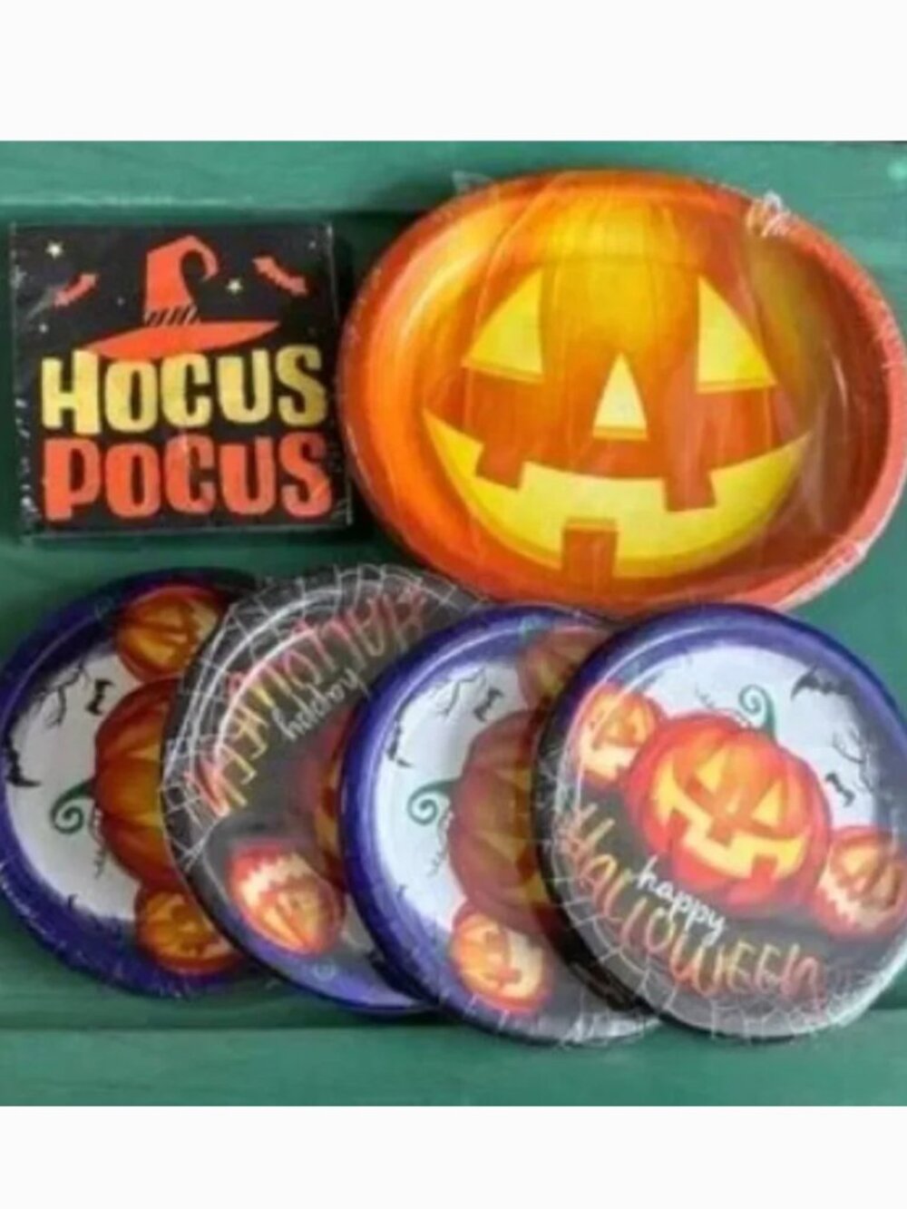 Halloween Party Plates & Napkins Set of 56 Paper Disposable Tableware